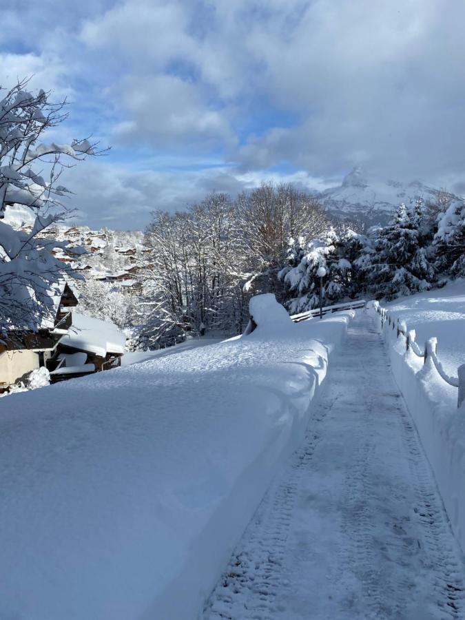 Megeve Le Sapin Bat A Apartment Bagian luar foto